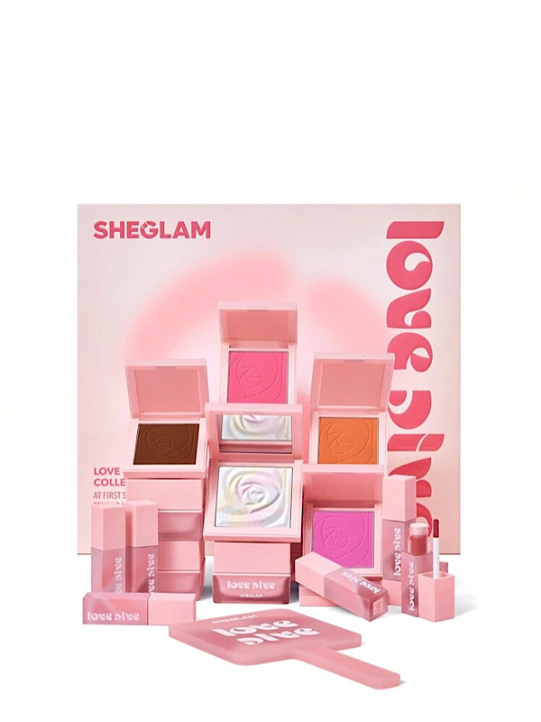 ست کلکسیون کامل آرایشی LOVE DIVE (با الگوی گل) شیگلم SHEGLAM