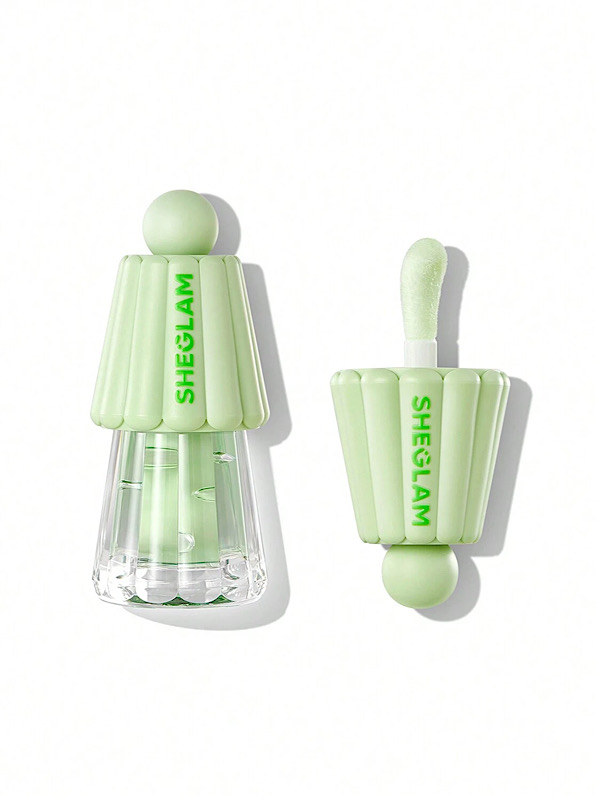 روغن لب آبرسان JELLY WOW رنگ ‏GREEN APPLE ENVY شیگلم SHEGLAM