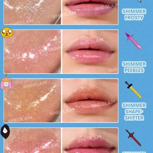 برق لب Adventure Time | SHEGLAM Heroes Only Shimmery Lip Gloss-Vampire Queen شیگلم رنگ  Vampire Queen