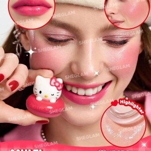 رژگونه کرمی  True Love Dewy Multi کالکشن Hello Kitty رنگ Purr-ty شیگلم SHEGLAM