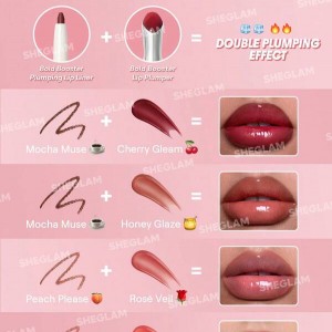 برق  لب Bold Booster Lip Plumper رنگ Blush Drizzle شیگلم SHEGLAM