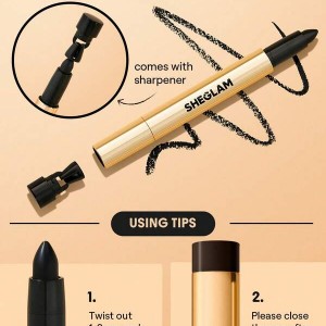 مداد چشم مات  Bold Moves Kohl Cream Eyeliner Pencil رنگ  Black شیگلم SHEGLAM