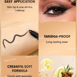 مداد چشم مات  Bold Moves Kohl Cream Eyeliner Pencil رنگ  Black شیگلم SHEGLAM