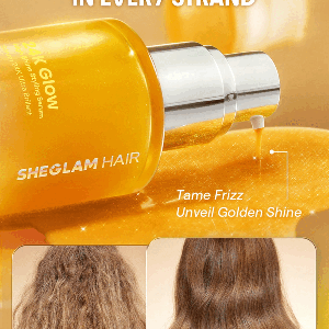 محافظت در برابر حرارت نرم کرده ظاهری براق و ابریشمی ‏24K Glow High Shine Styling Serum  سایز 10ml شیگلم SHEGLAM