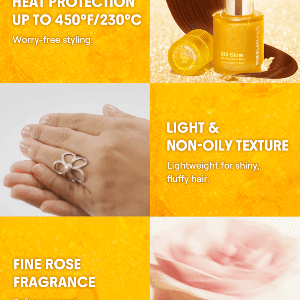 محافظت در برابر حرارت نرم کرده ظاهری براق و ابریشمی ‏24K Glow High Shine Styling Serum  سایز 50ml شیگلم SHEGLAM