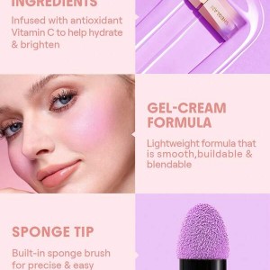 رژ گونه مایع مات  Color Bloom Liquid Blush-Lilac Dream  شیگلم SHEGLAM