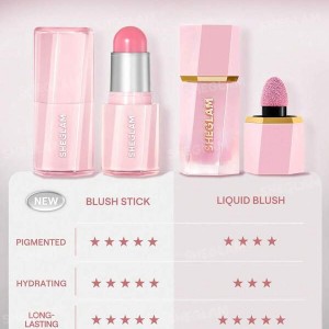 رژگونه استیکی Buttery Bliss Blush Stickرنگ Guava Juice Cool baby pink شیگلم SHEGLAM
