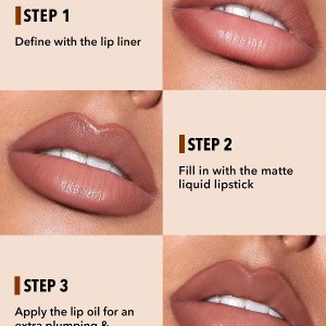 SOFT 90'S GLAM LIP LINER AND LIP DUO SET-HAUTE COCOA LIP SET  شیگلم SHEGLAM