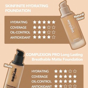 کرم پودر مخصوص پوست  رنگ HAZELNUT شیگلم SHEGLAM COMPLEXION PRO با پوشش مات و ماندگاری طولانی‌