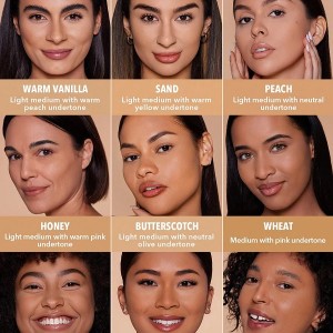 پنکک کرم پودری (پودر  پایه)  SKIN-FOCUS فول کاور - رنگ SAND شیگلم SHEGLAM