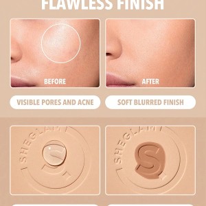 پنکک کرم پودری (پودر  پایه)  SKIN-FOCUS فول کاور - رنگ COCOA شیگلم SHEGLAM