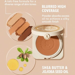 پنکک کرم پودری (پودر  پایه)  SKIN-FOCUS فول کاور - رنگ COCOA شیگلم SHEGLAM