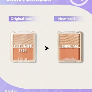 رژگونه و هایلایتر ۲ تایی GLAM 101 HYBRID رنگ ‏ VIENNA شیگلم SHEGLAM