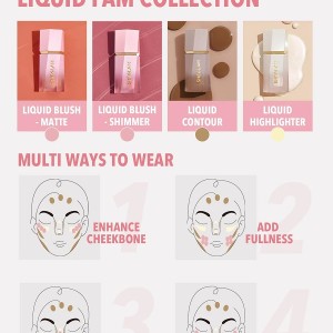 رژگونه مایع مات COLOR BLOOM -PETAL TALK شیگلم SHEGLAM