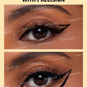 خط چشم مایع ضد آب LINE & DEFINE رنگ BROWN شیگلم  SHEGLAM