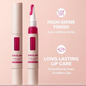 بالم لب GLOW ADDICT رنگ PEACH JUICE شیگلم SHEGLAM