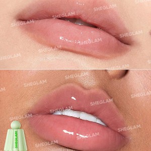 روغن لب آبرسان JELLY WOW رنگ ‏GREEN APPLE ENVY شیگلم SHEGLAM