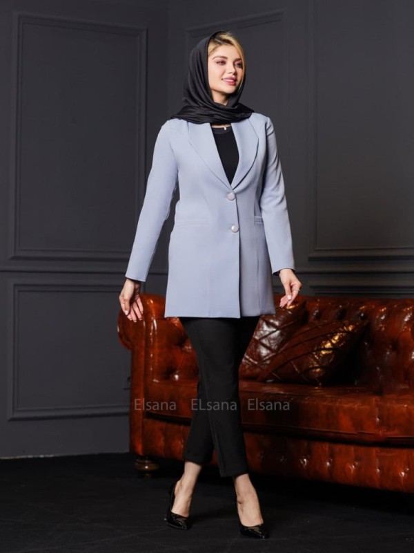 مانتو کتی مدل آرتینا آبی