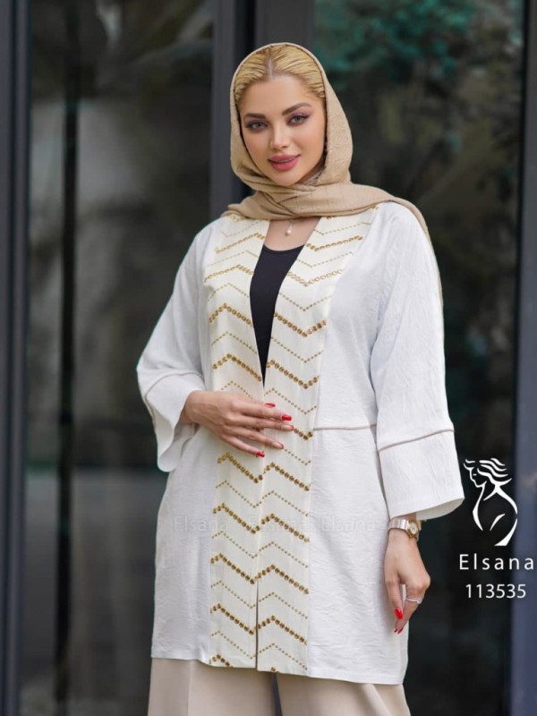 مانتو مدل ماتیسا سفید