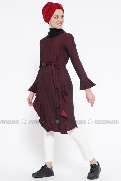 تونیک والان دار زرشکی