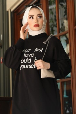 مانتو اسپرت مشکی