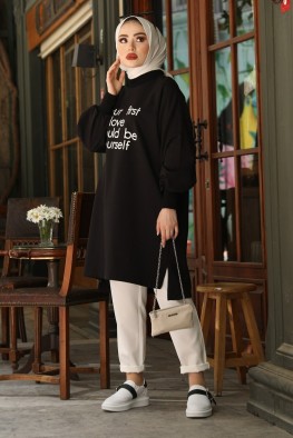 مانتو اسپرت مشکی