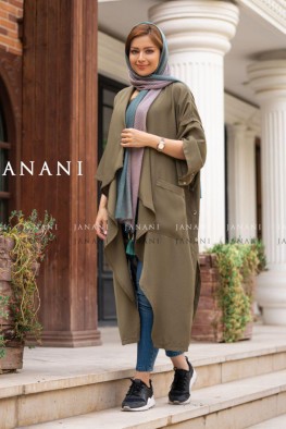 مانتو زاماک دار زیتونی
