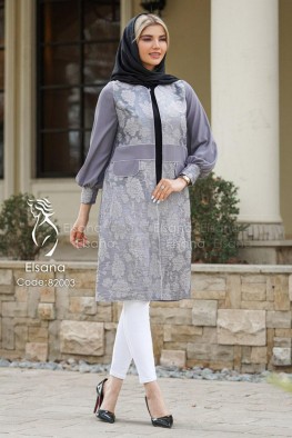 مانتو مدل هوران طوسی