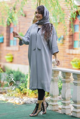 مانتو مدل نوژین طوسی
