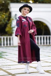 بارانی مدل هانیل زرشکی