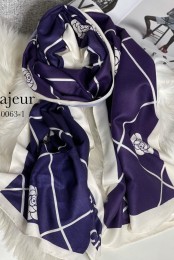 شال موهر پاییزه طرح شنل بنفش