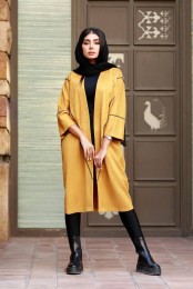 مانتو پاییزه سوئیت خردلی