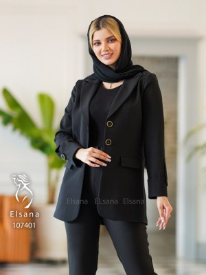 مانتو کتی مدل هرمان مشکی