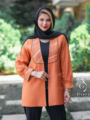 مانتو مدل نازان آجری