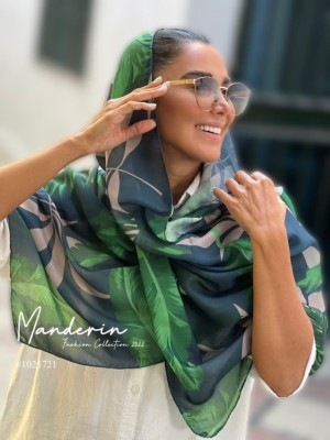 شال نخی اسپرت تابستانه سبز