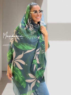 شال نخی اسپرت تابستانه سبز