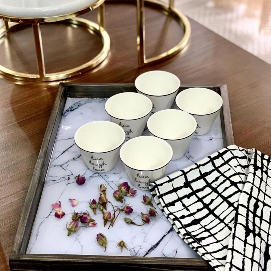سینی طرحدار چوبی مدل 10