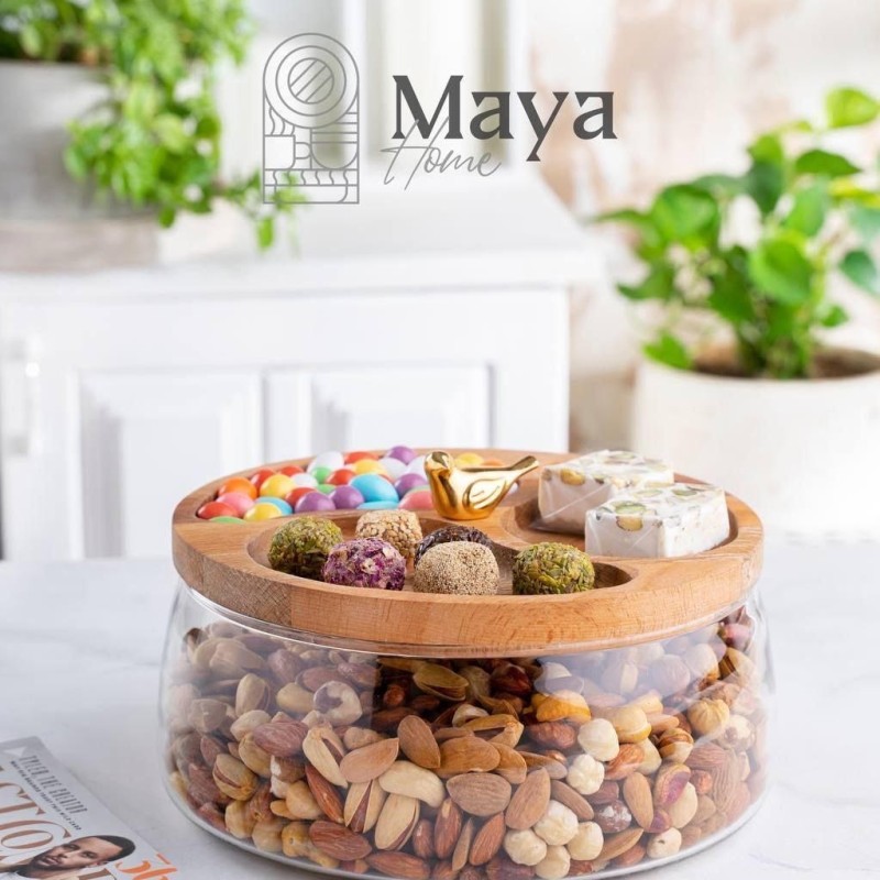 آجیل خوری شیشه ای MAYA