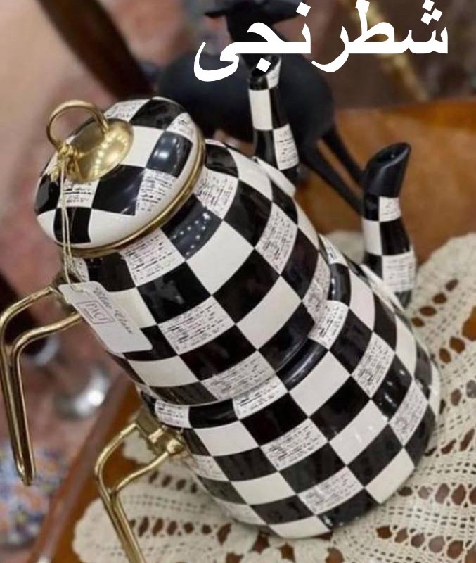 کتری قوری لعابی طرح جدید