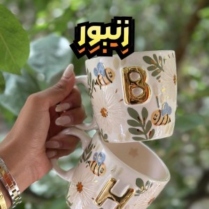 ماگ دسته دار سرامیکی مدل حروف
