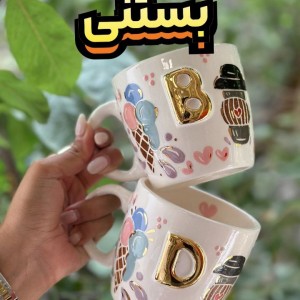 ماگ دسته دار سرامیکی مدل حروف