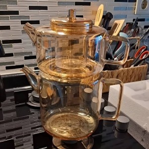 کتری و قوری پیرکس طرح GRIZMA