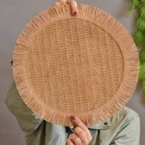 زیر بشقاب گرد کنفی