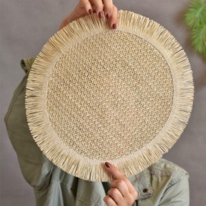 زیر بشقاب گرد کنفی