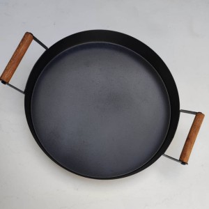 سینی سرو دسته چوبی
