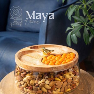 آجیل خوری شیشه ای MAYA