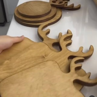 تخته سرو چوبی سه عددی مدل گوزن