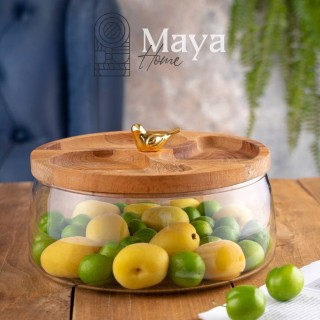 آجیل خوری مایا مدل درب چوبی