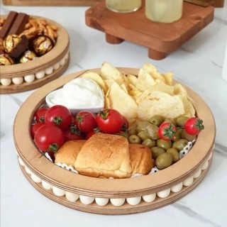 رایزر گرد چوبی مهره دار