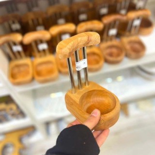 زیر قاشقی کنار گاز مدل چوب تپل